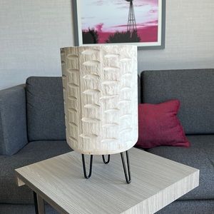 Wood Planter with Metal Legs